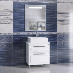 Комплект мебели для ванной Нептун 70 напольный со столешницей