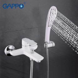 Смеситель для ванны GAPPO NOAR G3048 Белый/хром