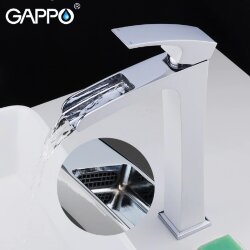 Смеситель для раковины GAPPO Jacob G1007-31 белый хром