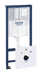 Система инсталляции для унитаза GROHE Rapid SL с панелью смыва (3 режима), комплект 5-в-1 (1,13 м) (38827000)