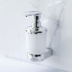 Стеклянный диспенсер для жидкого мыла, с настенным держателем AM.PM Sensation A3036900