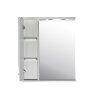 Зеркало со шкафом АСБ-мебель Альфа 65 10170 L с подсветкой Белый ясень