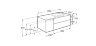 Модуль с раковиной Beyond 120 см, глянцевый белый, врезная раковина soft square справа, fineceramic, система push-to-open, подвесной монтаж