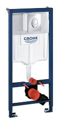 Система инсталляции для унитаза GROHE Rapid SL с панелью смыва Skate Air (3 режима), комплект 3-в-1 (1,13 м) (38721001)