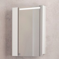 Зеркальный шкаф Velvex Cub 60 zsCUB.60-11.21.21 с подсветкой Белый