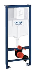 Система инсталляции для унитаза GROHE Rapid SL с панелью смыва Skate Air (3 режима) (1,13 м), альпин-белый (38722001)