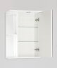 Зеркальный шкаф Style Line Эко стандарт Николь 50 С с подсветкой Белый глянец