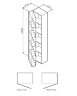 Шкаф-пенал подвесной 35 см, правый, белый глянец AM.PM Spirit 2.0 M70ACHR0356WG