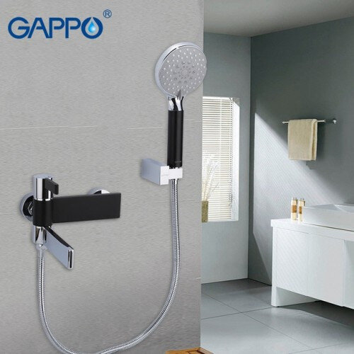 Смеситель для ванны GAPPO ATALANTIC G3281 Черный/Хром