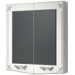 Зеркальный шкаф Какса-А Классик-Д 65 004109 Белый, Серебро
