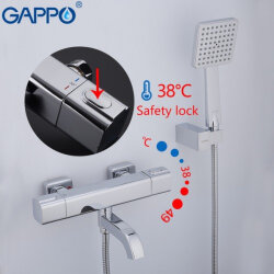 Термостатический смеситель для ванны GAPPO G3291 Хром