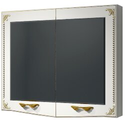 Зеркальный шкаф Какса-А Классик-Д 80 003956 Белый Золото