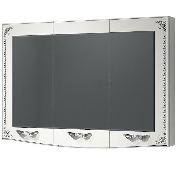 Зеркальный шкаф Какса-А Классик-Д 105 004110 Белый, Серебро