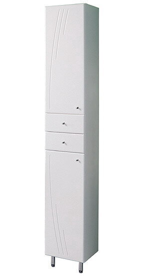 Шкаф-колонна с бельевой корзиной Акватон Минима М 1A132303MN01L Белый левый