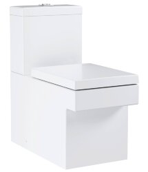 Унитаз напольный безободковый GROHE Cube Ceramic с бачком и быстросъемным сиденьем с микролифтом (NW0037)