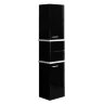 Шкаф-колонна Акватон Турин 1A118003TUJ10 С черными панелями