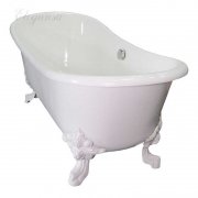 Чугунная ванна Elegansa Nadia 180x80 ножки Белые