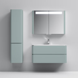 Зеркальный шкаф с подсветкой 100 см, мятный AM.PM Sensation M30MCX1001GG