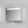 Зеркальный шкаф с подсветкой 100 см, серый шелк AM.PM Sensation M30MCX1001FG