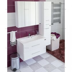 Комплект мебели Омега 80 подвесной (к раковине Elen 80) с зеркальным шкафом Стандарт 80