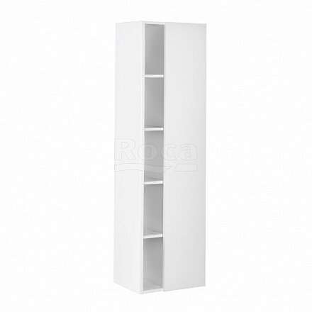 Шкаф-колонна Etna 45,5х30,6х160 см, белый глянец, зеркальная дверца, реверсивная установка двери, подвесной монтаж 857303806