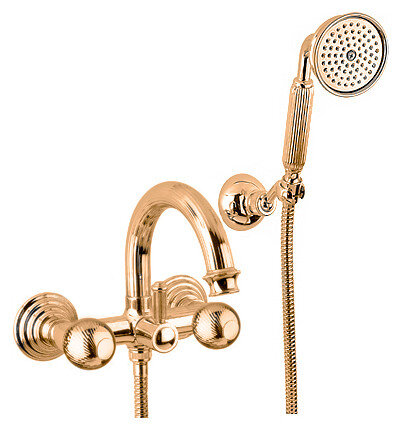 Смеситель для ванны с душем CEZARES OLIMP-VD-03/24-O золото
