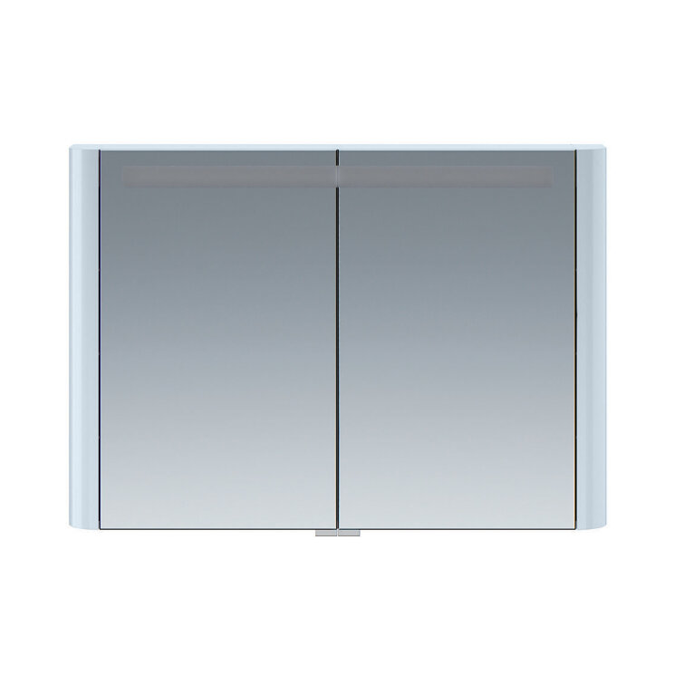Зеркальный шкаф с подсветкой 100 см, светло-голубой AM.PM Sensation M30MCX1001BG