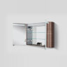 Зеркальный шкаф с подсветкой 100 см, табачный дуб AM.PM Sensation M30MCX1001TF