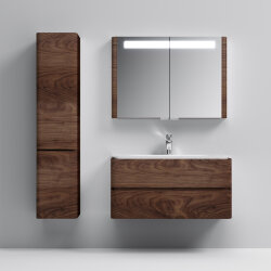 Зеркальный шкаф с подсветкой 100 см, орех AM.PM Sensation M30MCX1001NF