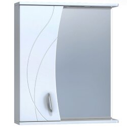 Зеркало со шкафом Vigo Faina 2-60 L с подсветкой Белое