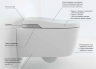 Электронный унитаз-компакт Inspira In-Wash 39х68 см, универсальный выпуск, нижняя подводка, функция биде, с сиденьем