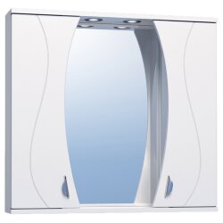 Зеркало со шкафом Vigo Faina 80 с подсветкой Белое