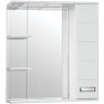 Зеркало со шкафом Style Line Ирис 75 С с подсветкой Белый глянец