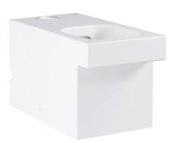 Унитаз GROHE Cube Ceramic напольный, безободковый, универсальный выпуск (без бачка и сиденья), альпин-белый (3948400H)