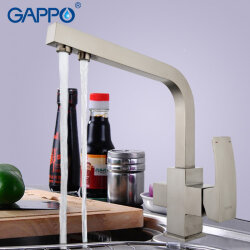 Смеситель для кухни с фильтром питьвой воды GAPPO G4307-5 Сатин