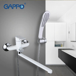 Смеситель для ванны GAPPO NOAR G2248 Белый/хром