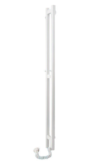 Электрический полотенцесушитель Abelone вертикаль белый 63 Вт 1200x80