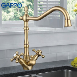 Смеситель для кухни с фильтром питьевой воды GAPPO G4398-3 Бронза