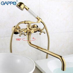 Смеситель для ванны GAPPO Sofia G2263-6 Золото
