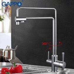Смеситель для кухни с фильтром питьевой воды GAPPO G4398-5 Хром
