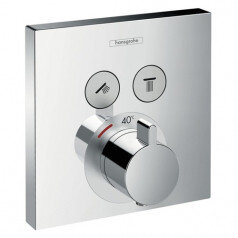 Термостат для душа Hansgrohe ShowerSelect 15763000 с двумя запорными вентилями
