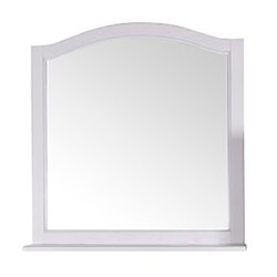 Зеркало ASB-Woodline Модерн 85 Белый патина серебро